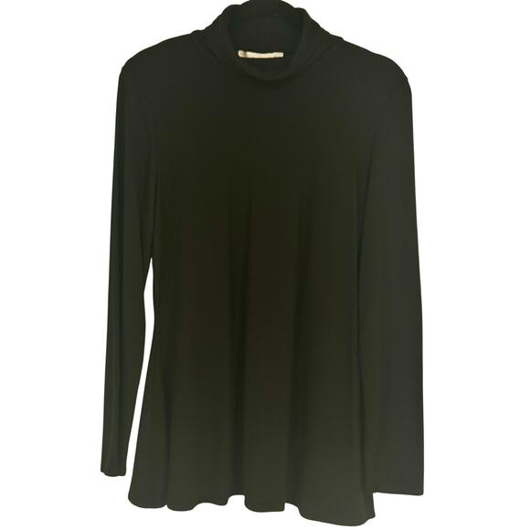 Boston Proper Black Ruched Long sleeve Turtleneck L - Picture 5 of 10